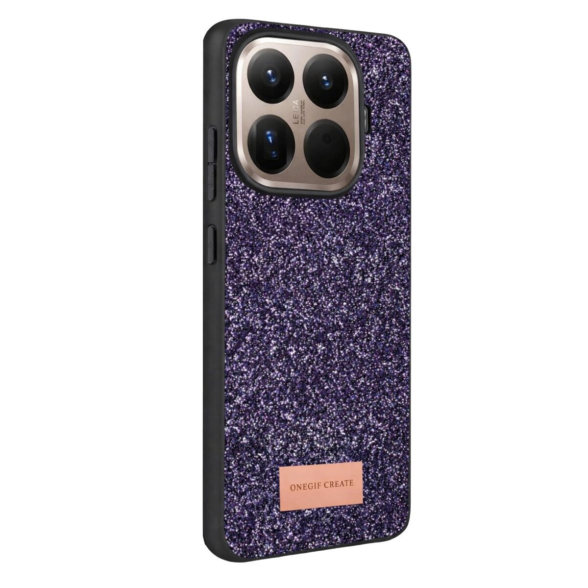 Onegif Xiaomi Mi 15t Pro Bright Simli Kapak - Derin Mor Onegif Xiaomi Mi 15t Pro Bright Simli Kapak - Derin Mor