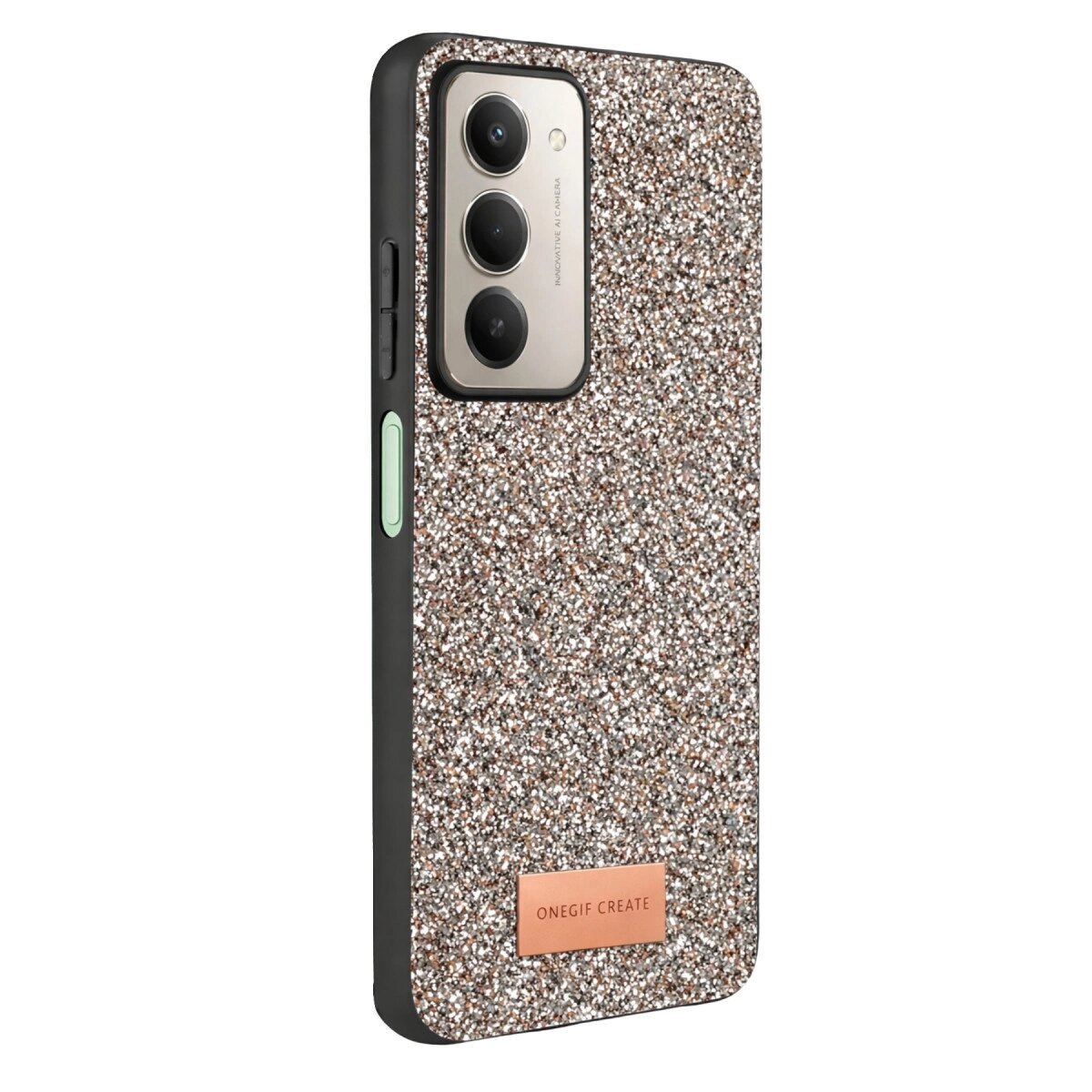 Onegif Xiaomi Redmi 15 4g Bright Simli Kapak - Gümüş Onegif Xiaomi Redmi 15 4g Bright Simli Kapak - Gümüş