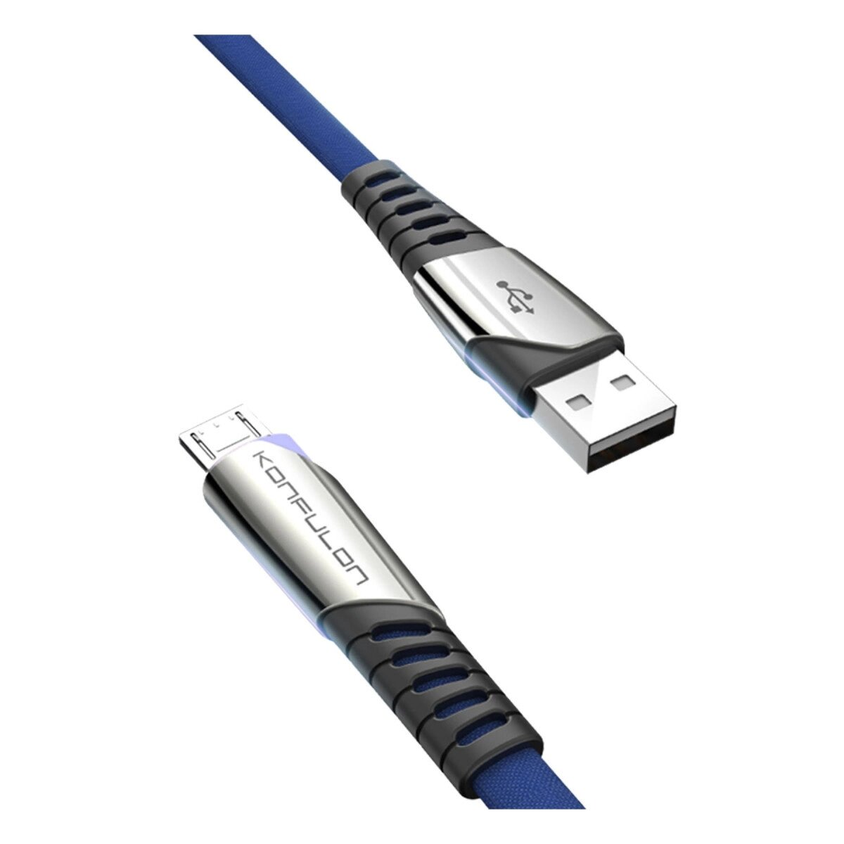 Dc16 Micro Usb Kablo 1m 2.4a - Mavi Dc16 Micro Usb Kablo 1m 2.4a - Mavi