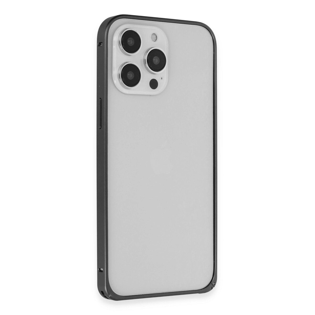Joko İphone 15 Pro Max Kılıf Metal Bumper Magneticsafe Kapak - Siyah Joko İphone 15 Pro Max Kılıf Metal Bumper Magneticsafe Kapak - Siyah