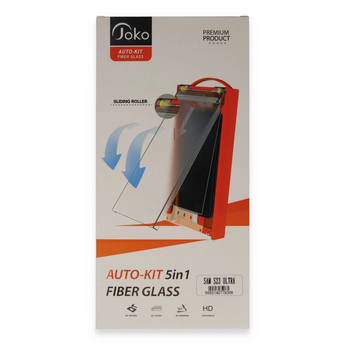 Joko  Galaxy S23 Ultra Autokit 5in1 Fiber Hayalet Cam Ekran Koruyucu