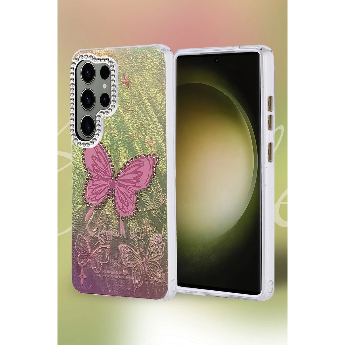 Samsung Galaxy S25 Ultra Kılıf Blade Aynalı Desenli Kapak - Desen 3 Samsung Galaxy S25 Ultra Kılıf Blade Aynalı Desenli Kapak - Desen 3
