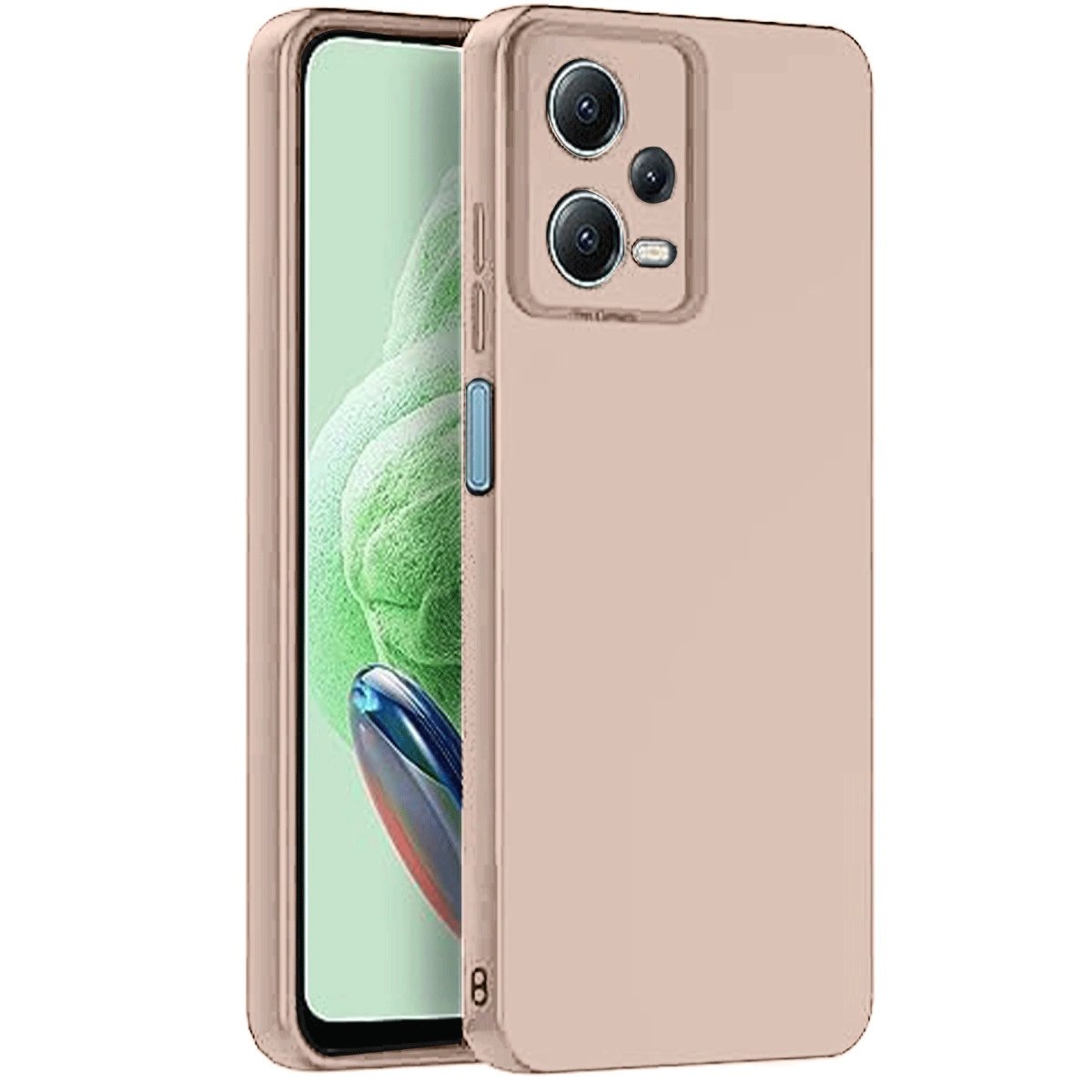 Xiaomi Redmi Note 12 Pro 5g Kılıf Nano İçi Kadife Silikon - Pudra