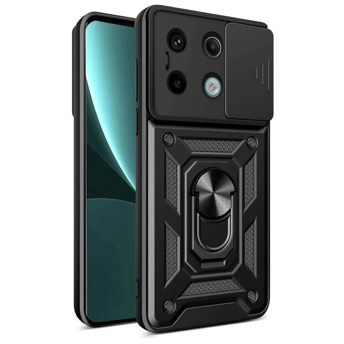 Xiaomi Redmi Note 13 Pro 4g Pars Lens Yüzüklü Silikon - Siyah Xiaomi Redmi Note 13 Pro 4g Pars Lens Yüzüklü Silikon - Siyah