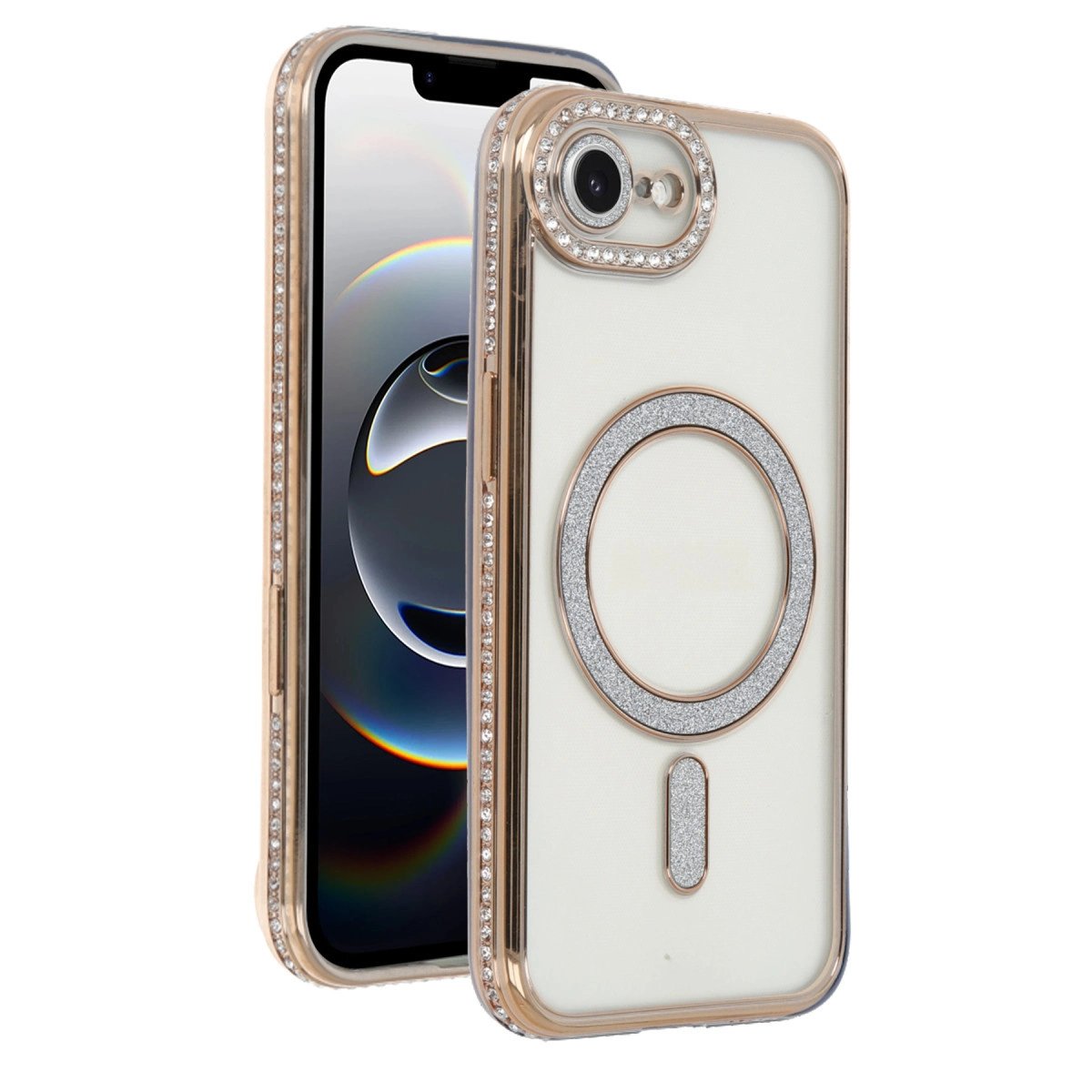 Apple İphone 16e Joke Simli Magneticsafe Kılıf - Gold Apple İphone 16e Joke Simli Magneticsafe Kılıf - Gold