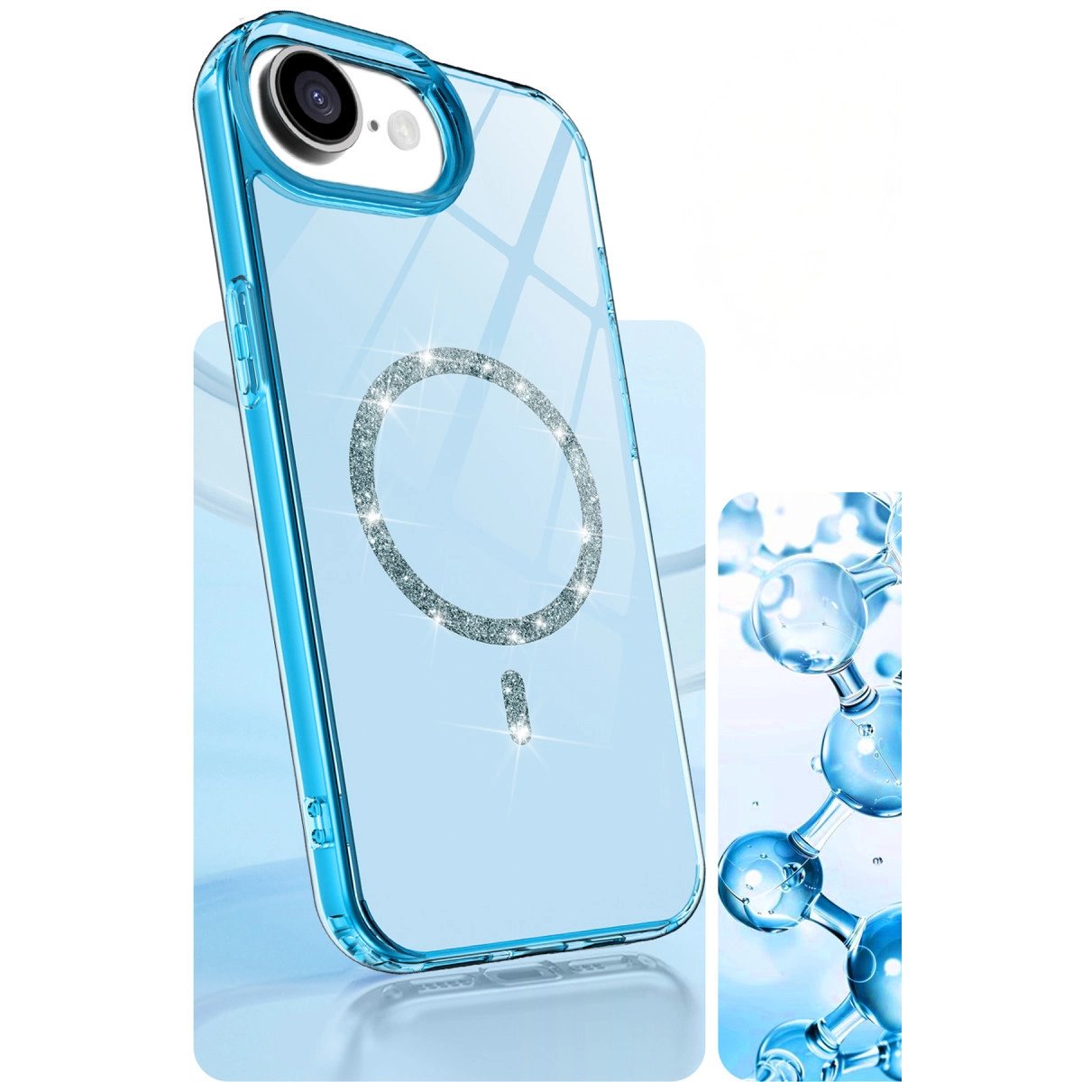 Apple İphone 16e Live Diamond Magsafe Kapak - Şeffaf Apple İphone 16e Live Diamond Magsafe Kapak - Şeffaf