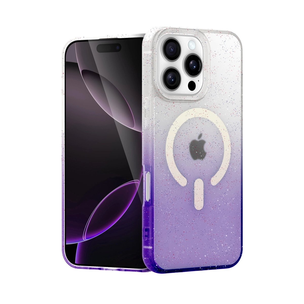 Apple İphone 16 Pro Max Pummel Shiny Magsafe Kapak - Mor Apple İphone 16 Pro Max Pummel Shiny Magsafe Kapak - Mor