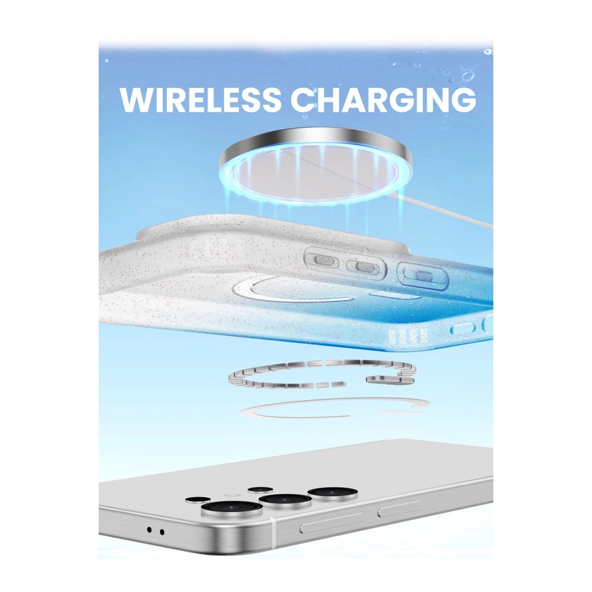 Samsung Galaxy S24 Ultra Pummel Shiny Magsafe Kapak - Gold Samsung Galaxy S24 Ultra Pummel Shiny Magsafe Kapak - Gold