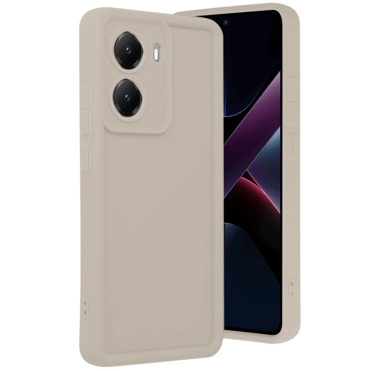 Xiaomi Poco X7 Pro Viera Silikon - Krem Xiaomi Poco X7 Pro Viera Silikon - Krem