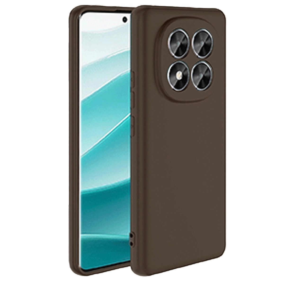 Xiaomi Redmi Note 14 Pro 5g Kılıf First Silikon - Kahverengi Xiaomi Redmi Note 14 Pro 5g Kılıf First Silikon - Kahverengi