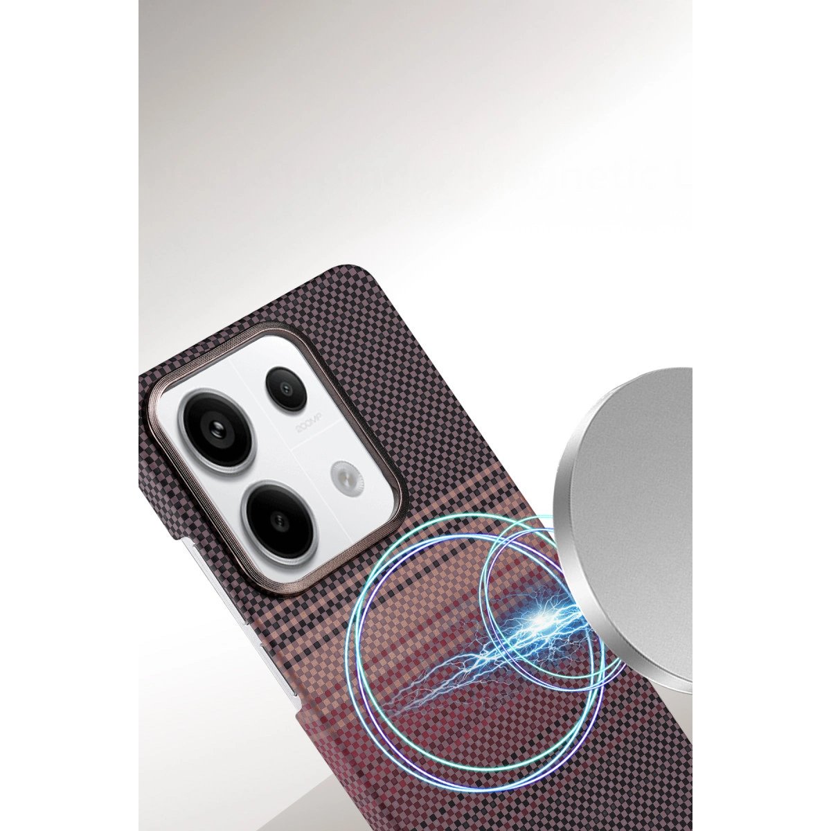 Xiaomi Redmi Note 13 Pro 4g Vega Magsafe Kapak - Siyah Xiaomi Redmi Note 13 Pro 4g Vega Magsafe Kapak - Siyah
