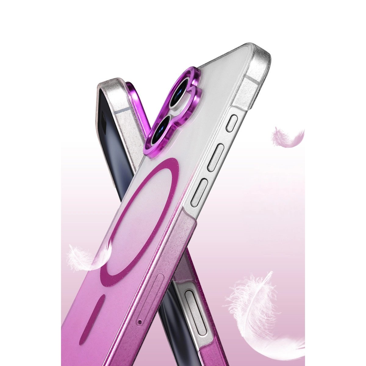 Apple İphone 16 Glossy Magsafe Kapak - Mor Apple İphone 16 Glossy Magsafe Kapak - Mor