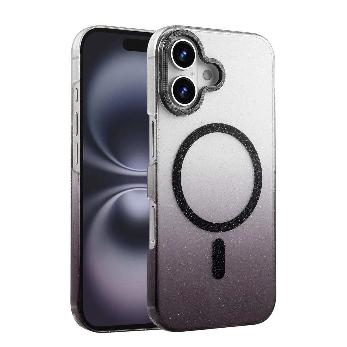 Apple İphone 16 Glossy Magsafe Kapak - Siyah Apple İphone 16 Glossy Magsafe Kapak - Siyah
