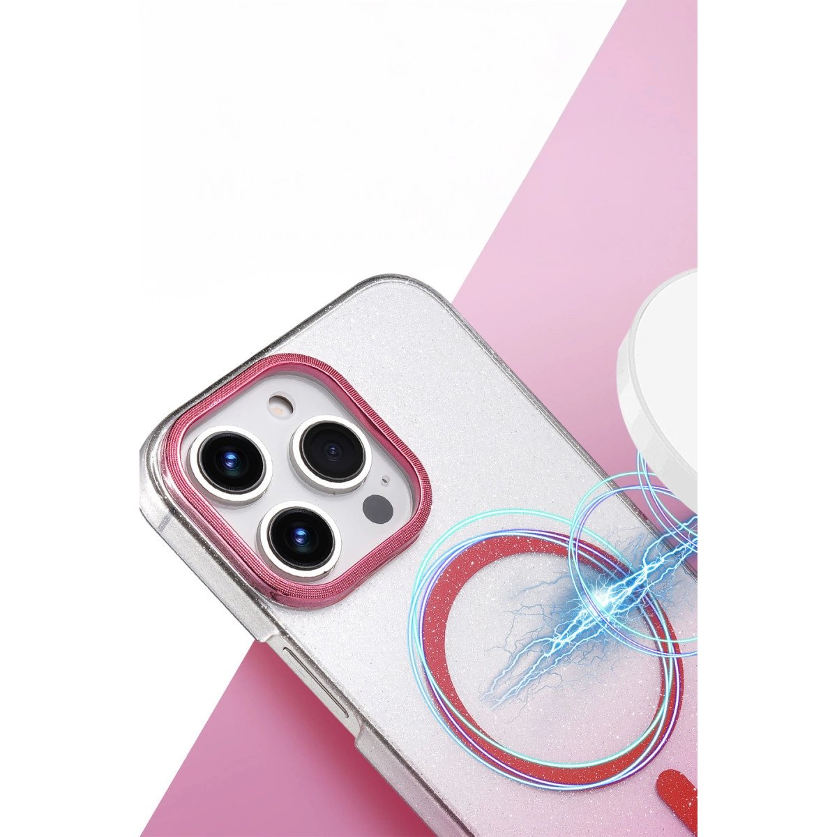 Apple İphone 16 Pro Max Glossy Magsafe Kapak - Çöl Titanyum