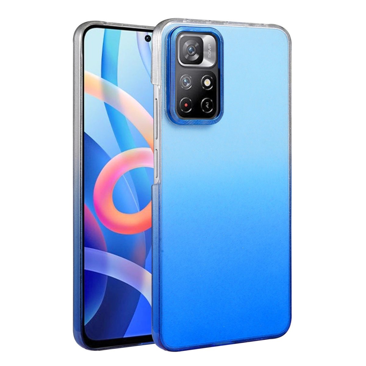 Xiaomi Redmi Note 11 Pro Glossy Kapak - Mavi Xiaomi Redmi Note 11 Pro Glossy Kapak - Mavi
