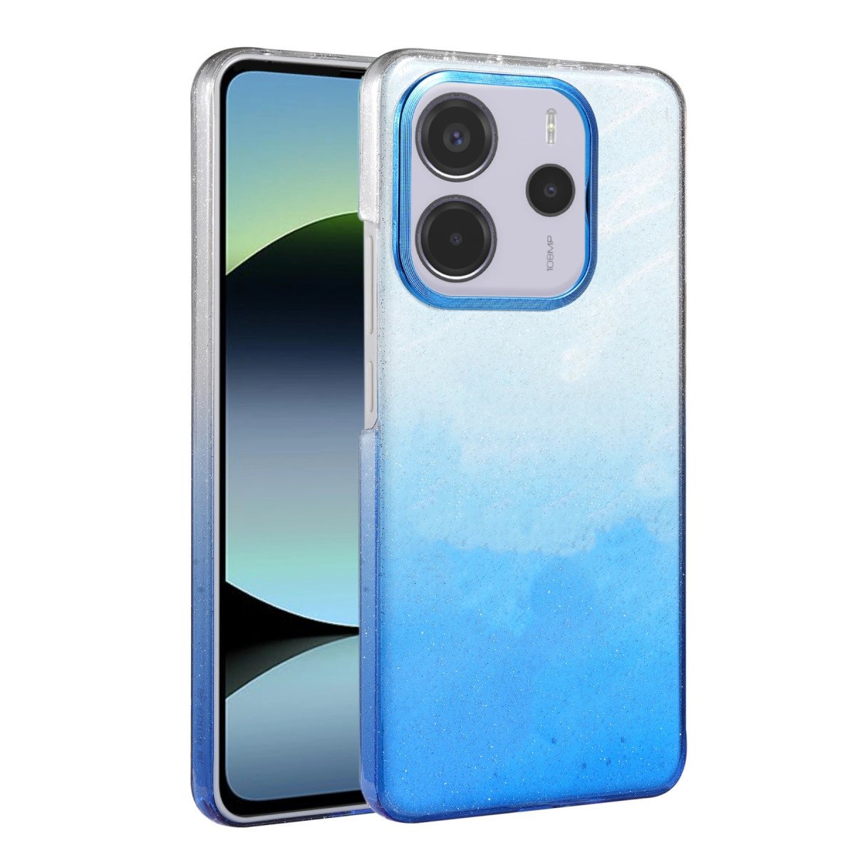 Xiaomi Redmi Note 14 4g Glossy Kapak - Mavi Xiaomi Redmi Note 14 4g Glossy Kapak - Mavi