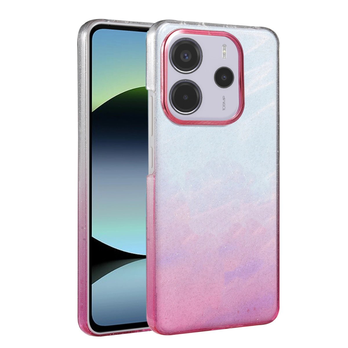 Xiaomi Redmi Note 14 4g Glossy Kapak - Pembe Xiaomi Redmi Note 14 4g Glossy Kapak - Pembe