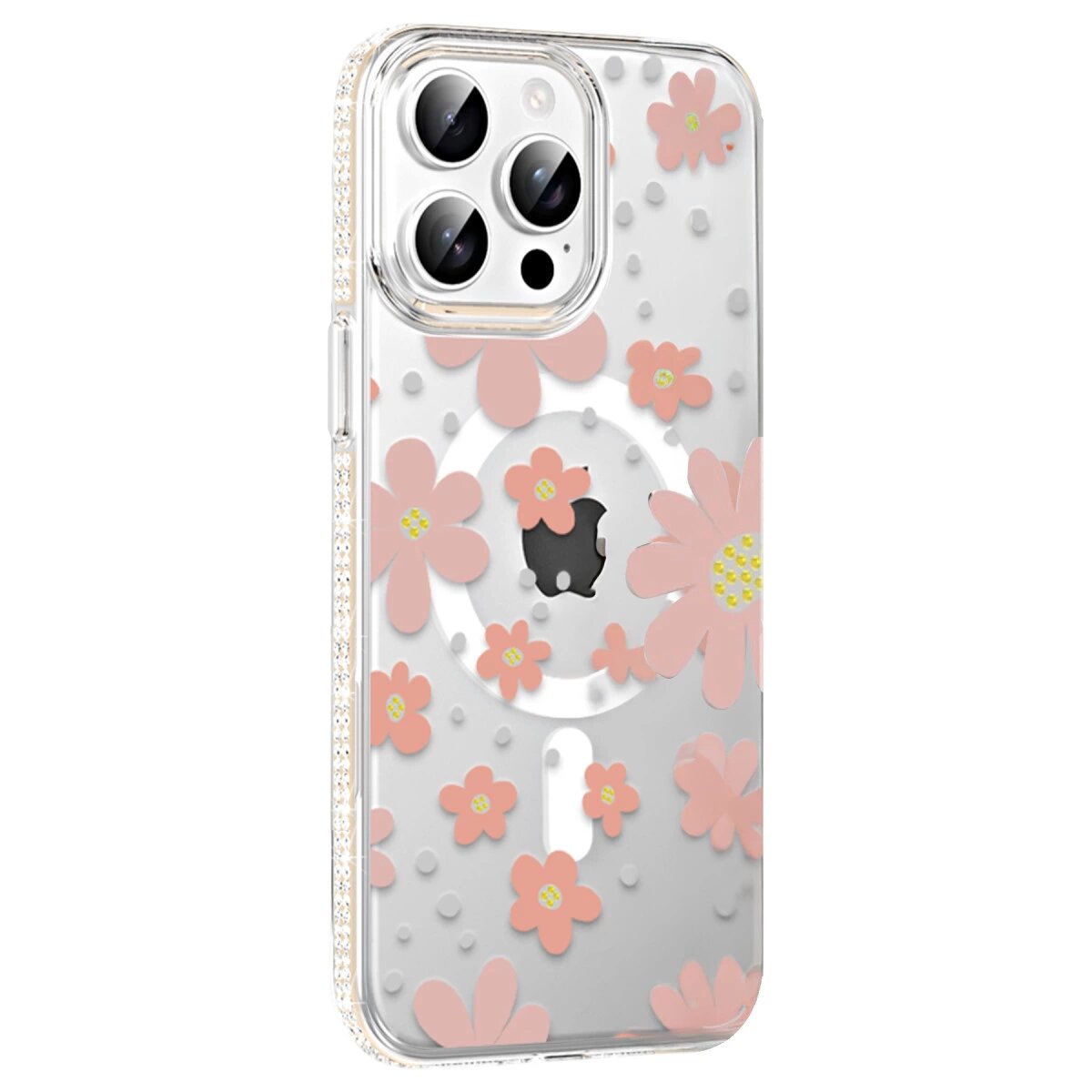 Joko Apple İphone 15 Pro Max Floral Magsafe Kapak - Pembe Joko Apple İphone 15 Pro Max Floral Magsafe Kapak - Pembe