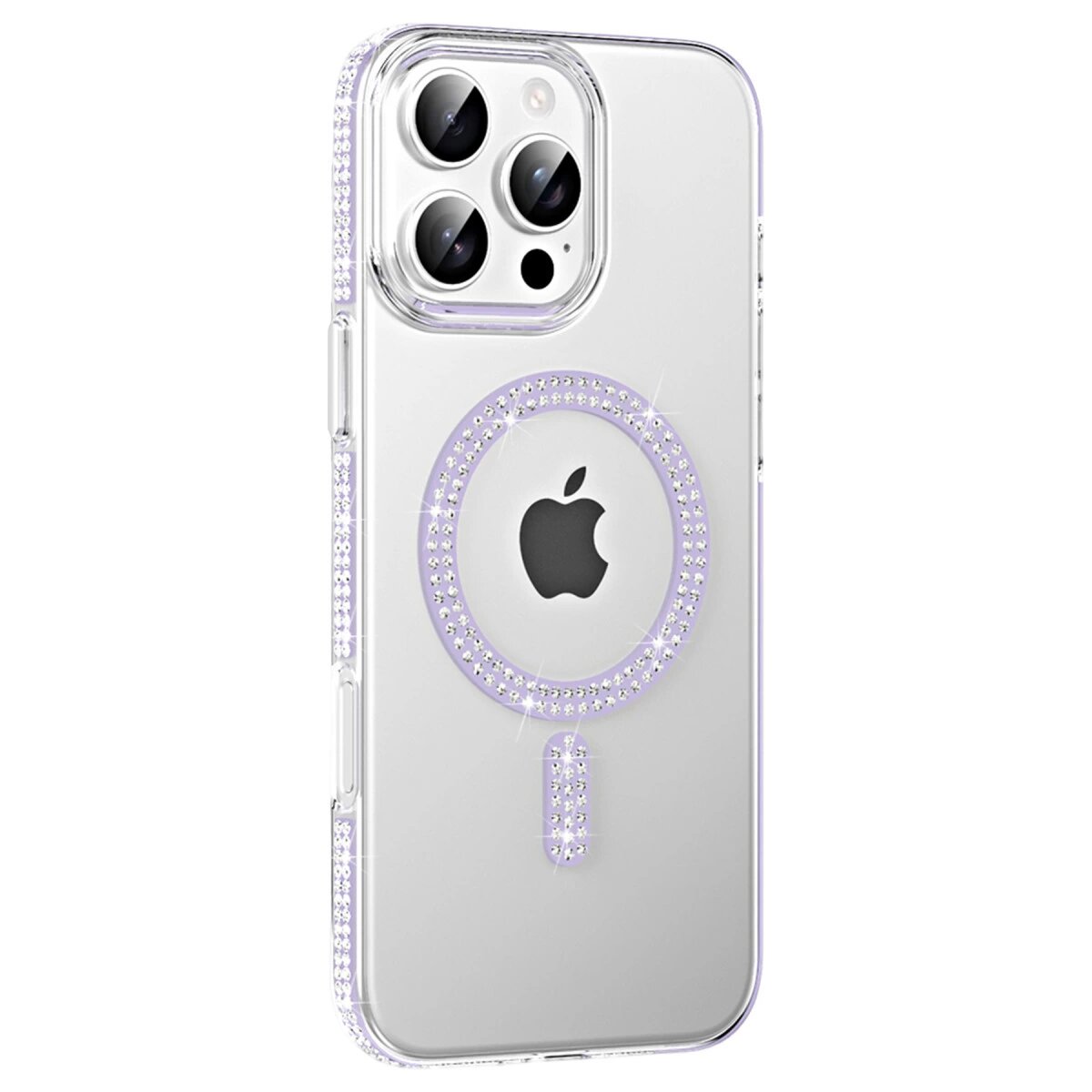 Joko Apple İphone 16 Pro Move Taşlı Magsafe Kapak - Lila