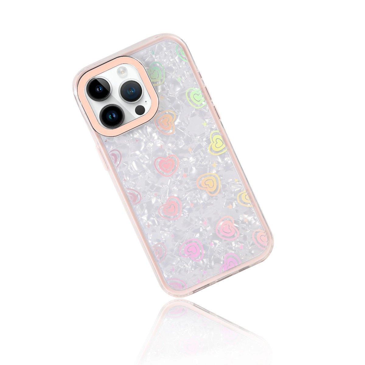 Apple İphone 14 Pro Max Lumi Desenli Kapak - Pembe Apple İphone 14 Pro Max Lumi Desenli Kapak - Pembe