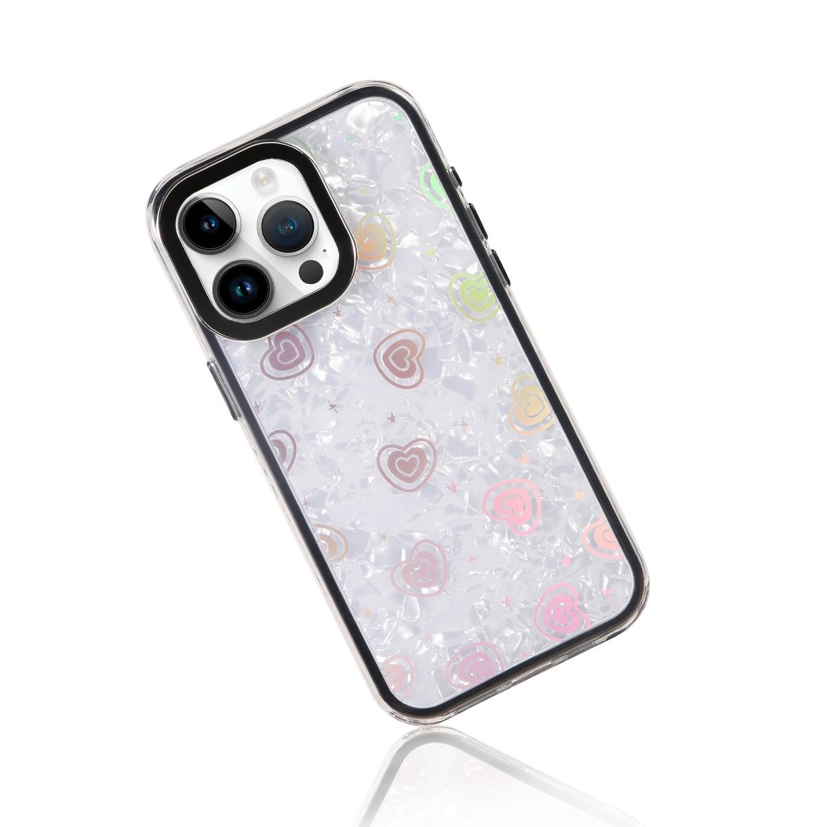 Apple İphone 16 Pro Lumi Desenli Kapak - Siyah Apple İphone 16 Pro Lumi Desenli Kapak - Siyah