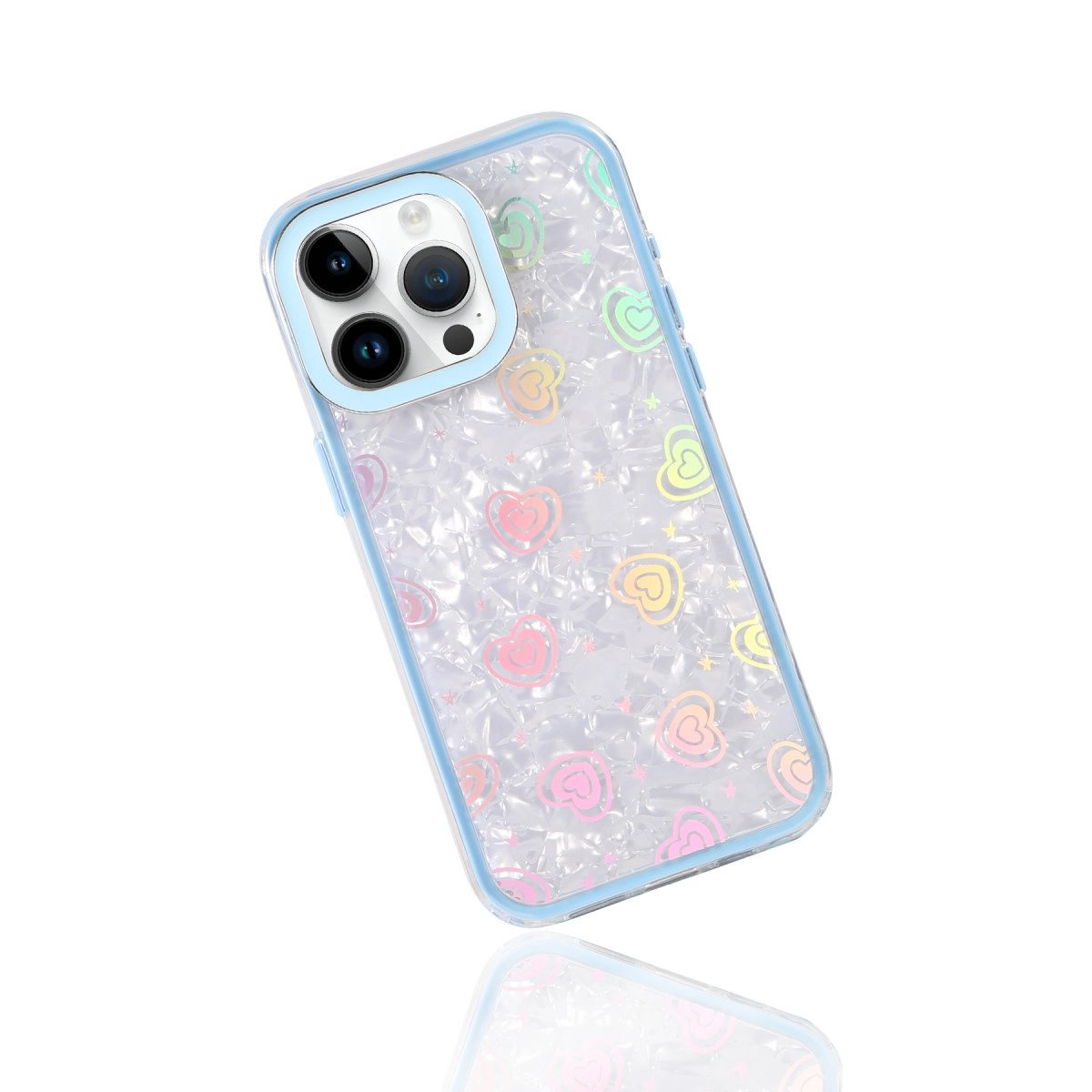 Apple İphone 16 Pro Max Lumi Desenli Kapak - Mavi Apple İphone 16 Pro Max Lumi Desenli Kapak - Mavi