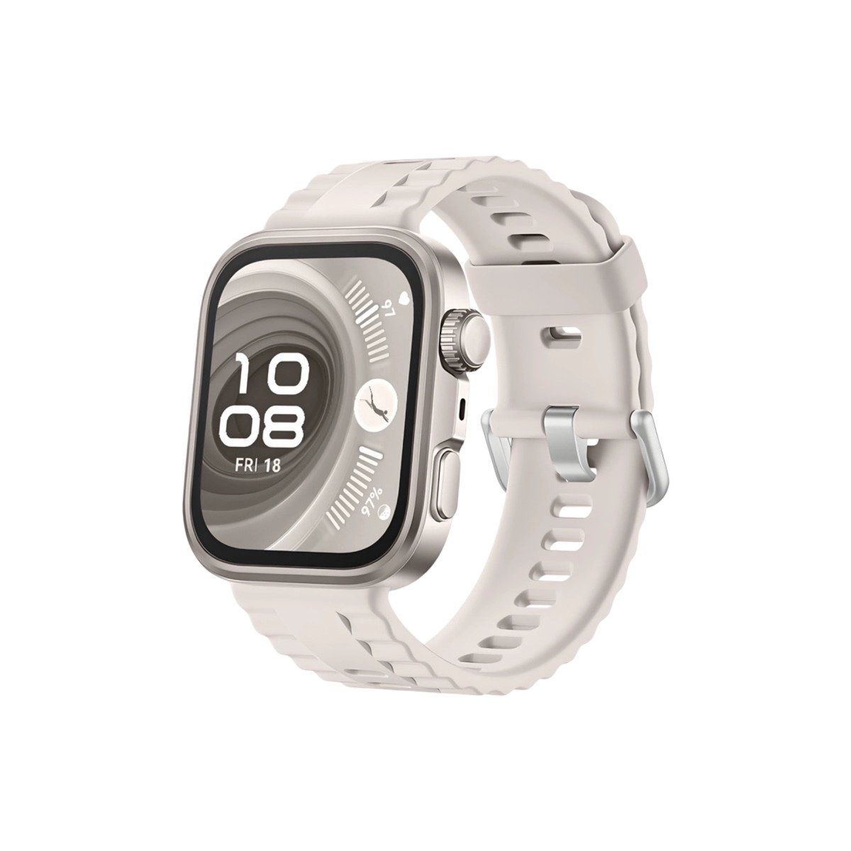 Huawei Fit 4 Nova Silikon Kordon - Bej Huawei Fit 4 Nova Silikon Kordon - Bej