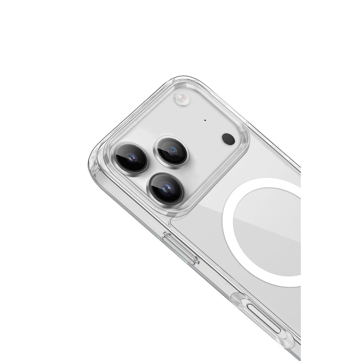 İphone 17 Pro Kılıf Pc Real Magsafe Kapak - Şeffaf İphone 17 Pro Kılıf Pc Real Magsafe Kapak - Şeffaf
