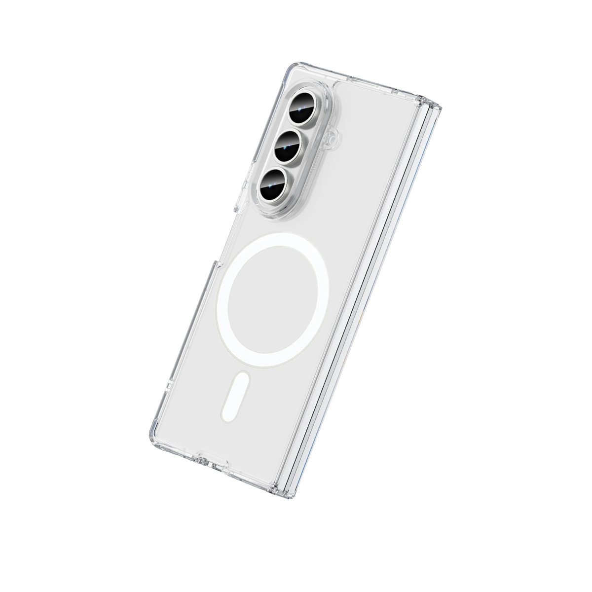 Samsung Galaxy Z Fold 7 Kılıf Magneticsafe Şeffaf Silikon - Şeffaf