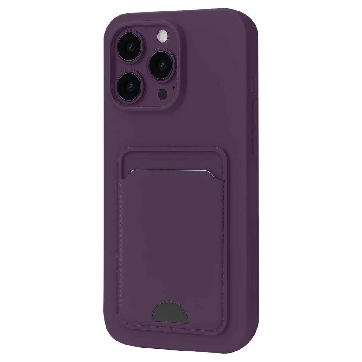 İphone 16 Pro Kılıf Kelvin Kartvizitli Silikon - Derin Mor İphone 16 Pro Kılıf Kelvin Kartvizitli Silikon - Derin Mor