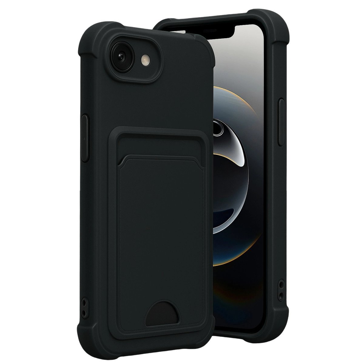 Apple İphone 16e Kelvin Kartvizitli Silikon - Siyah