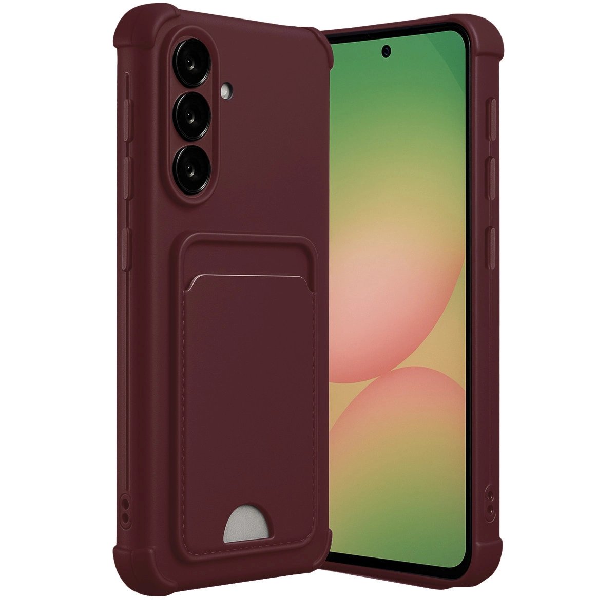 Samsung Galaxy A56 Kılıf Kelvin Kartvizitli Silikon - Bordo Samsung Galaxy A56 Kılıf Kelvin Kartvizitli Silikon - Bordo