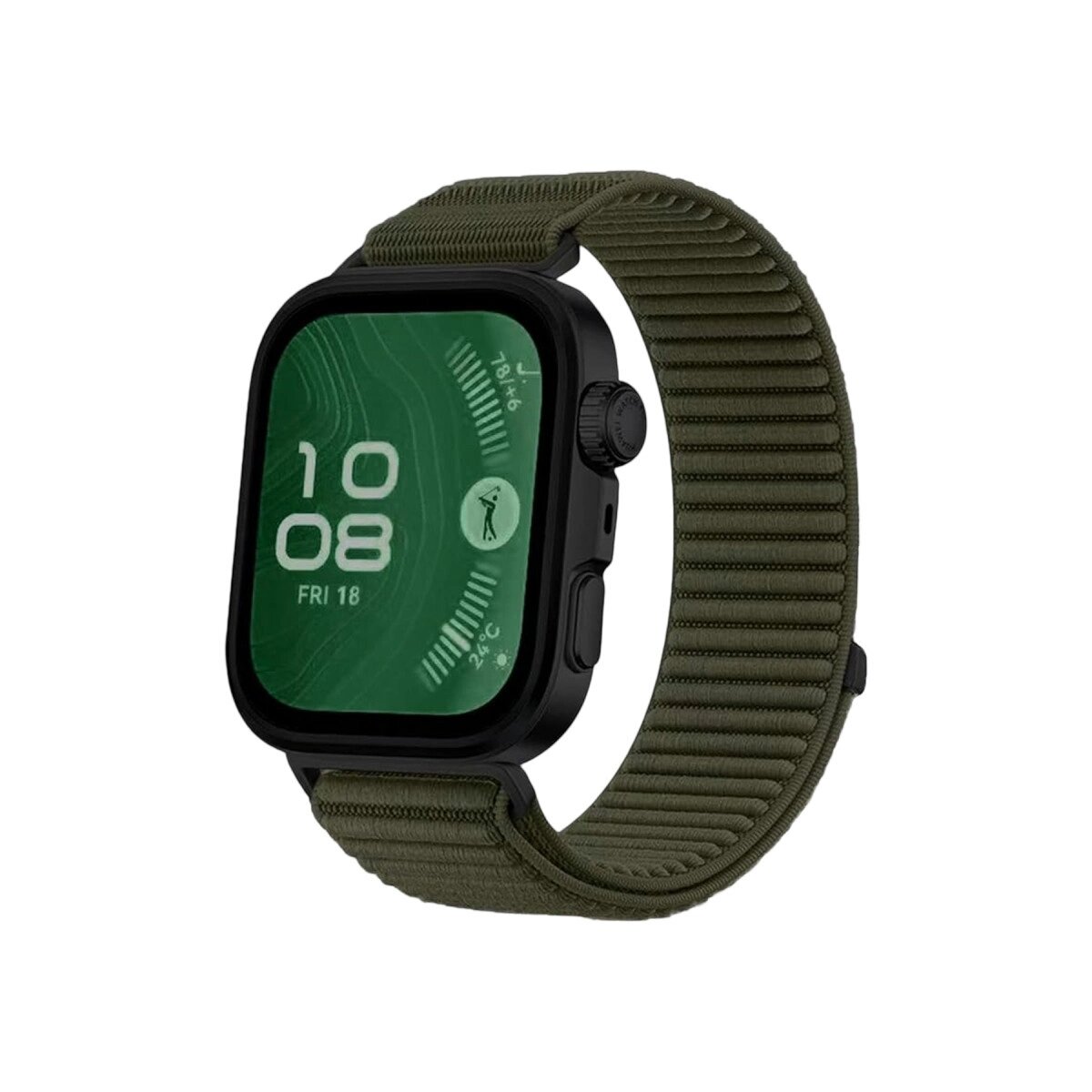 Huawei Fit 4 Braid Kordon - Koyu Yeşil