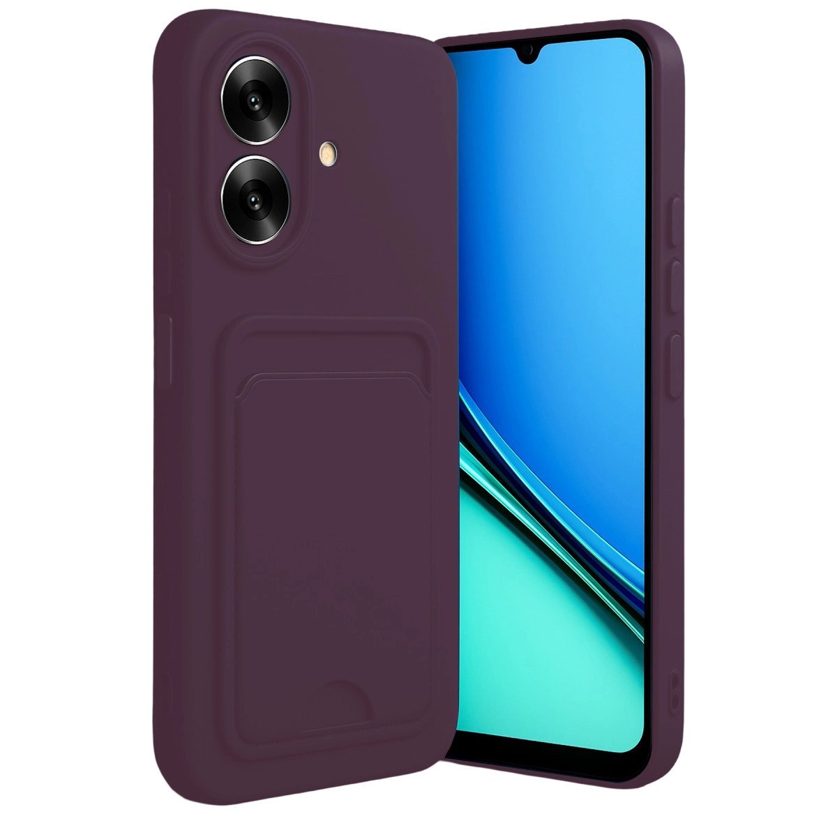 Realme Note 60 Kelvin Kartvizitli Silikon - Derin Mor Realme Note 60 Kelvin Kartvizitli Silikon - Derin Mor