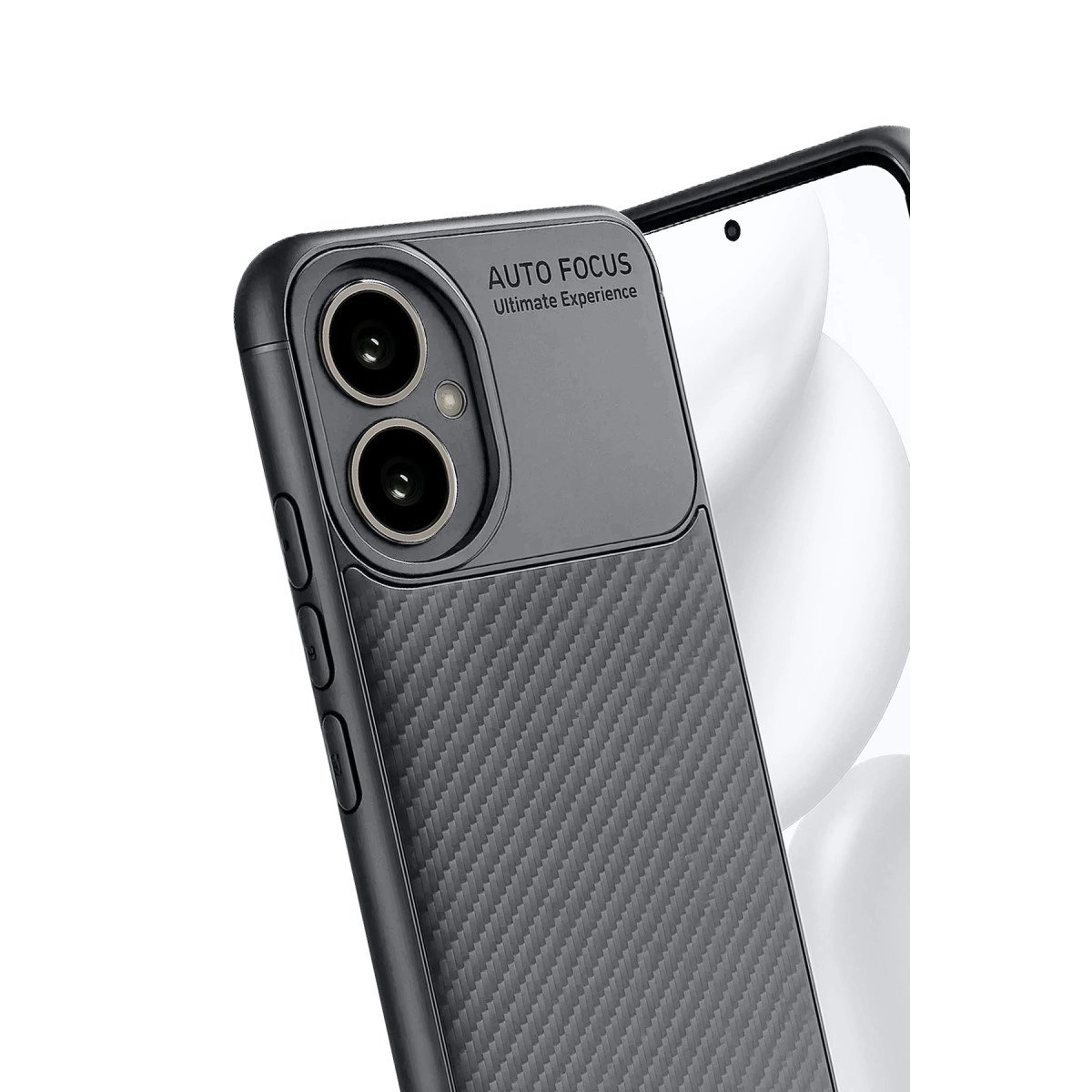 Honor 400 Kılıf Auto Focus Karbon Kapak - Gri Honor 400 Kılıf Auto Focus Karbon Kapak - Gri