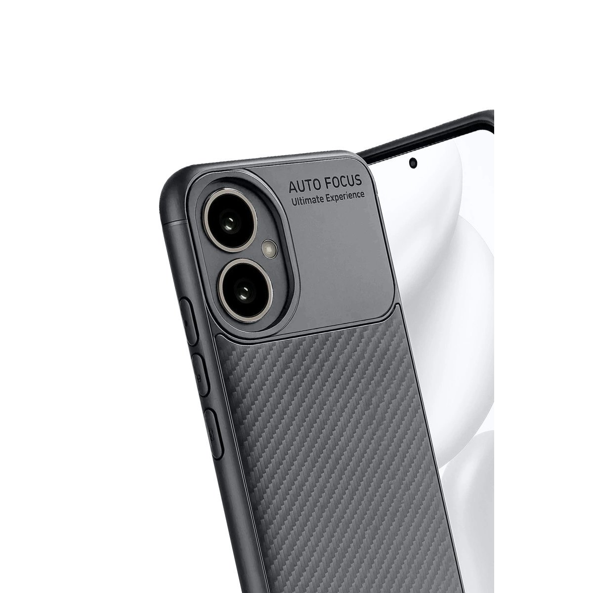 Honor 400 Kılıf Auto Focus Karbon Kapak - Gri Honor 400 Kılıf Auto Focus Karbon Kapak - Gri