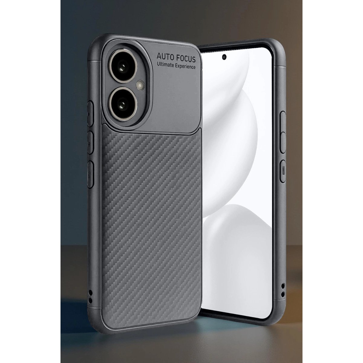 Honor 400 Kılıf Auto Focus Karbon Kapak - Gri Honor 400 Kılıf Auto Focus Karbon Kapak - Gri