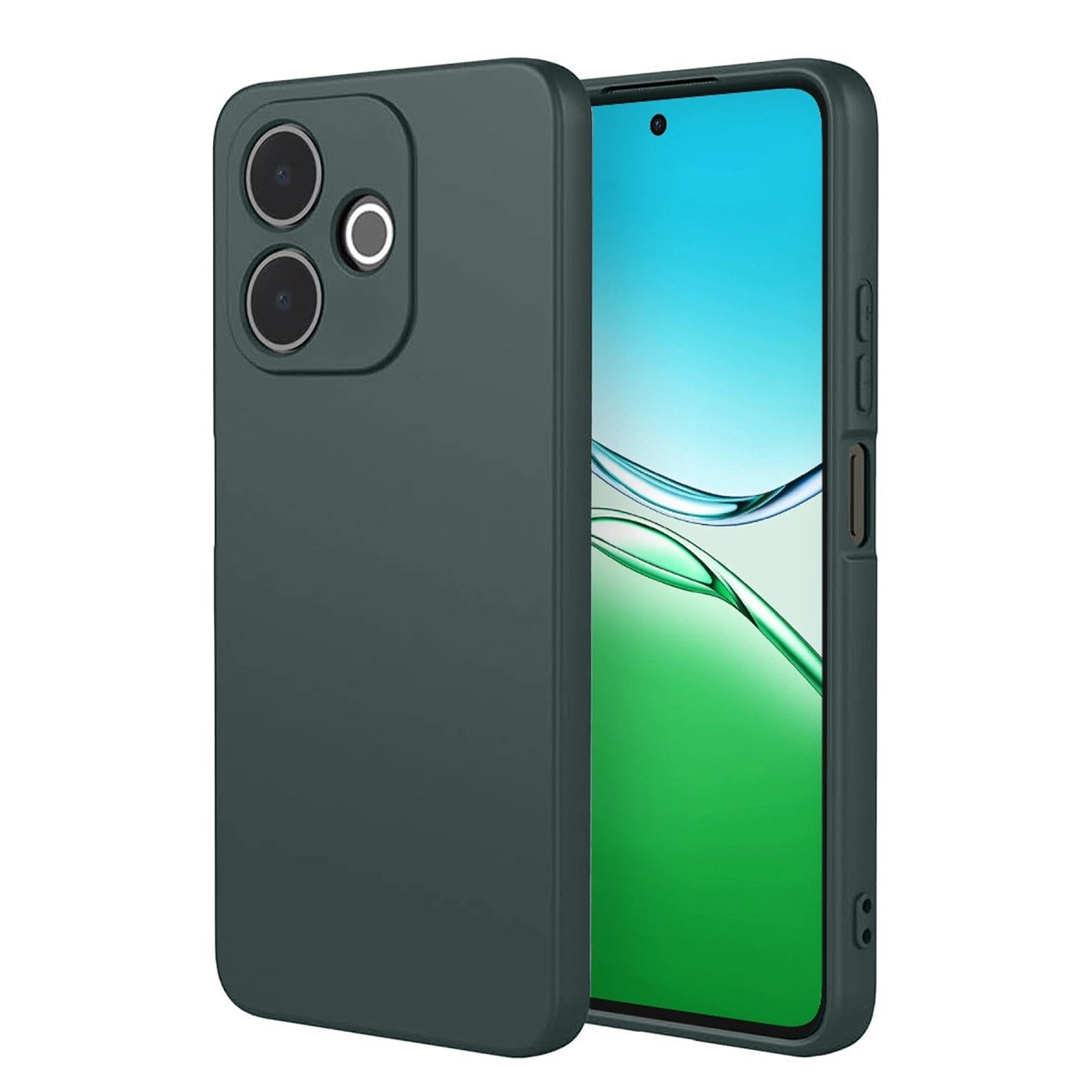 Oppo A5 Pro 4g First Silikon - Koyu Yeşil Oppo A5 Pro 4g First Silikon - Koyu Yeşil