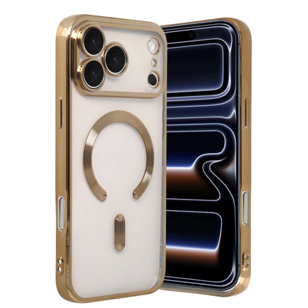 Apple İphone 17 Pro Kross Magneticsafe Kapak - Gold Apple İphone 17 Pro Kross Magneticsafe Kapak - Gold