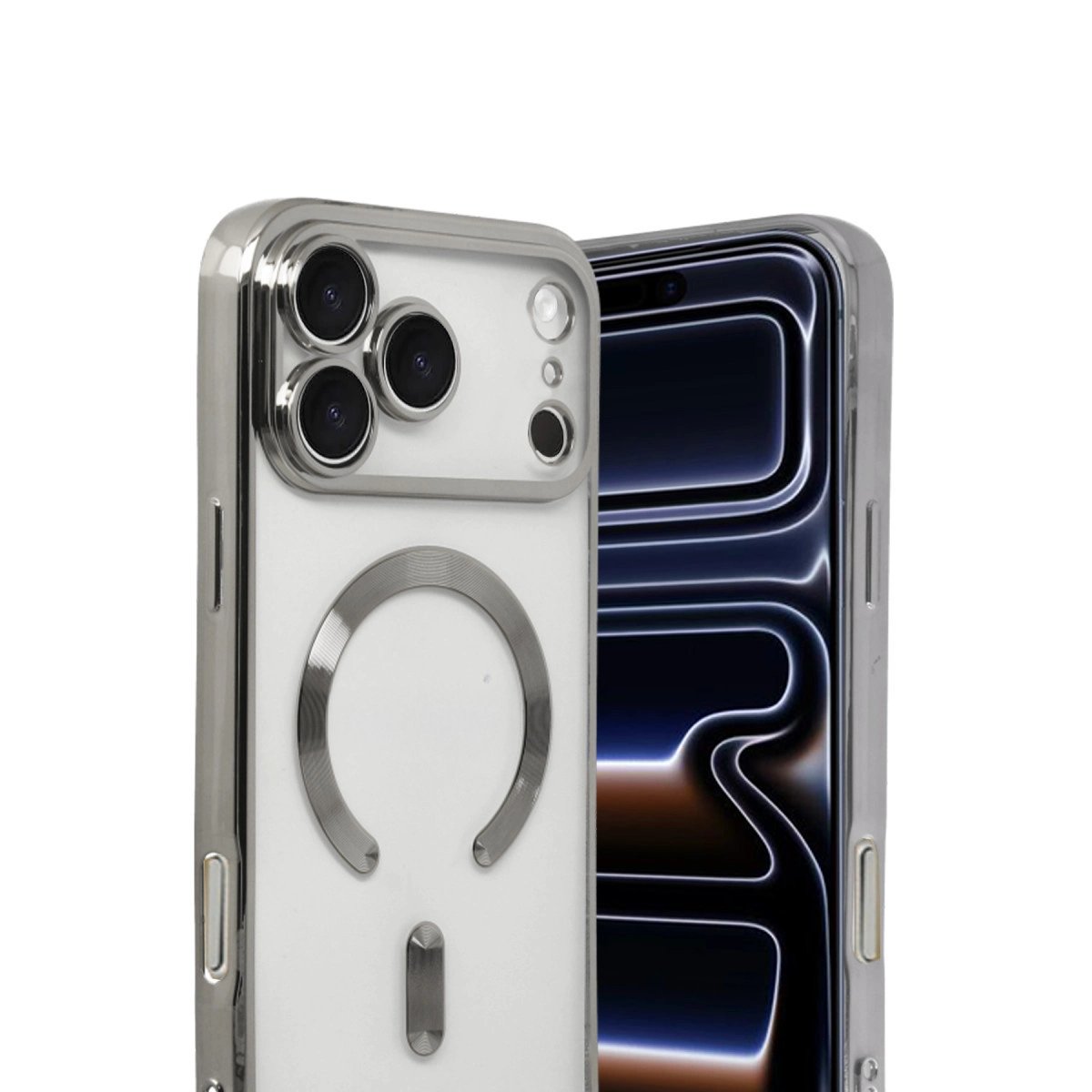 Apple İphone 17 Pro Kross Magneticsafe Kapak - Gümüş Apple İphone 17 Pro Kross Magneticsafe Kapak - Gümüş