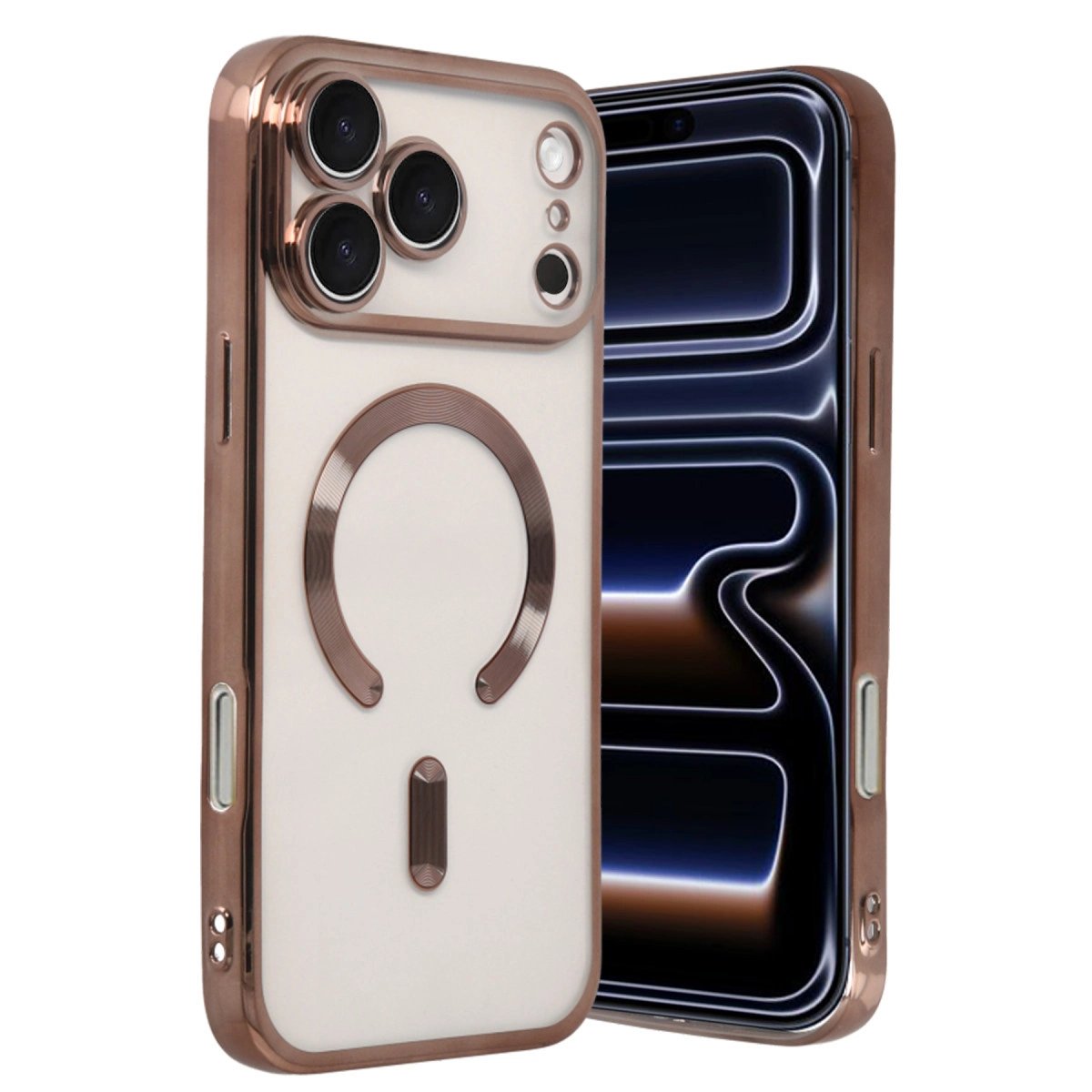 Apple İphone 17 Pro Max Kross Magneticsafe Kapak - Çöl Titanyum Apple İphone 17 Pro Max Kross Magneticsafe Kapak - Çöl Titanyum