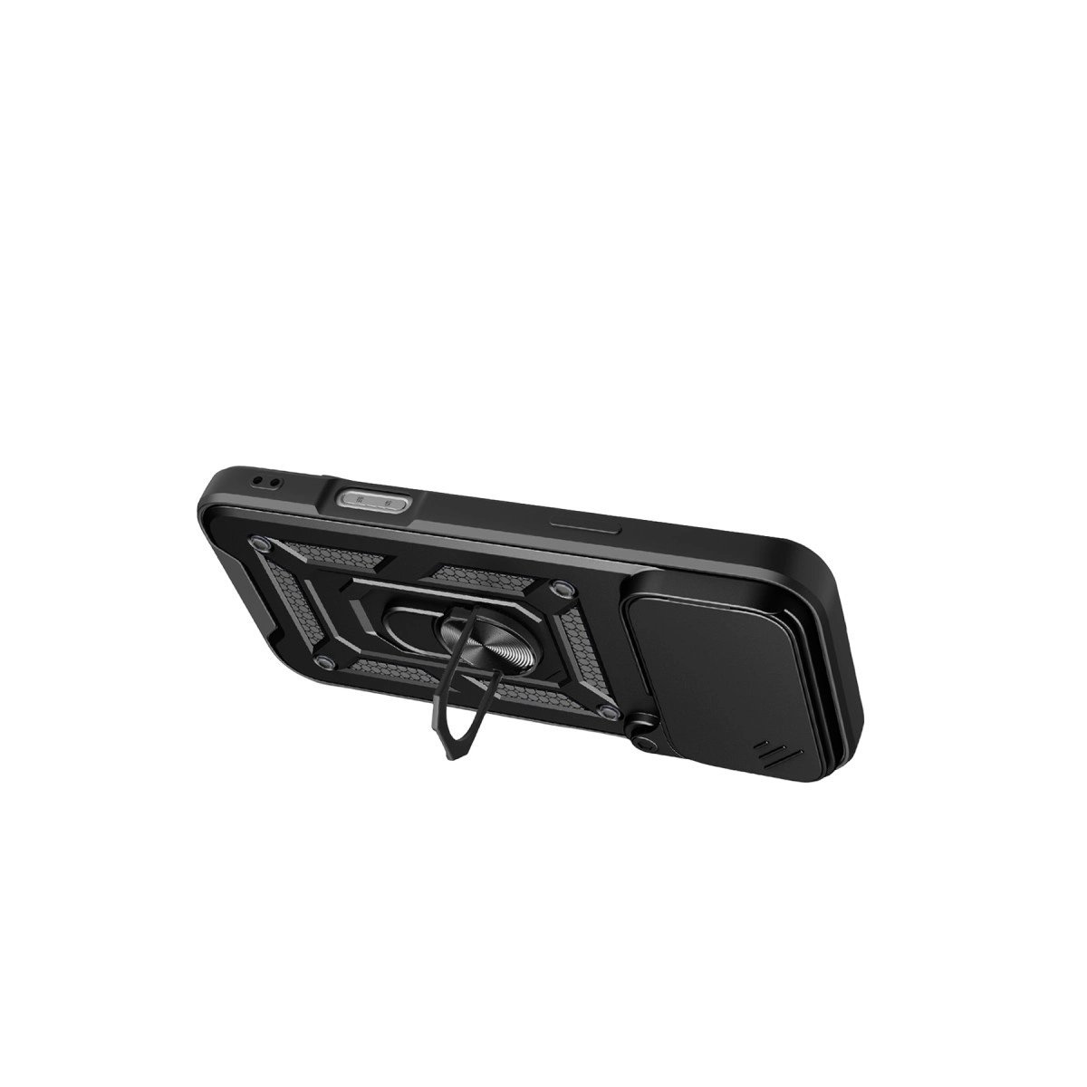 Apple İphone 17 Pro Max Pars Lens Yüzüklü Silikon - Siyah Apple İphone 17 Pro Max Pars Lens Yüzüklü Silikon - Siyah
