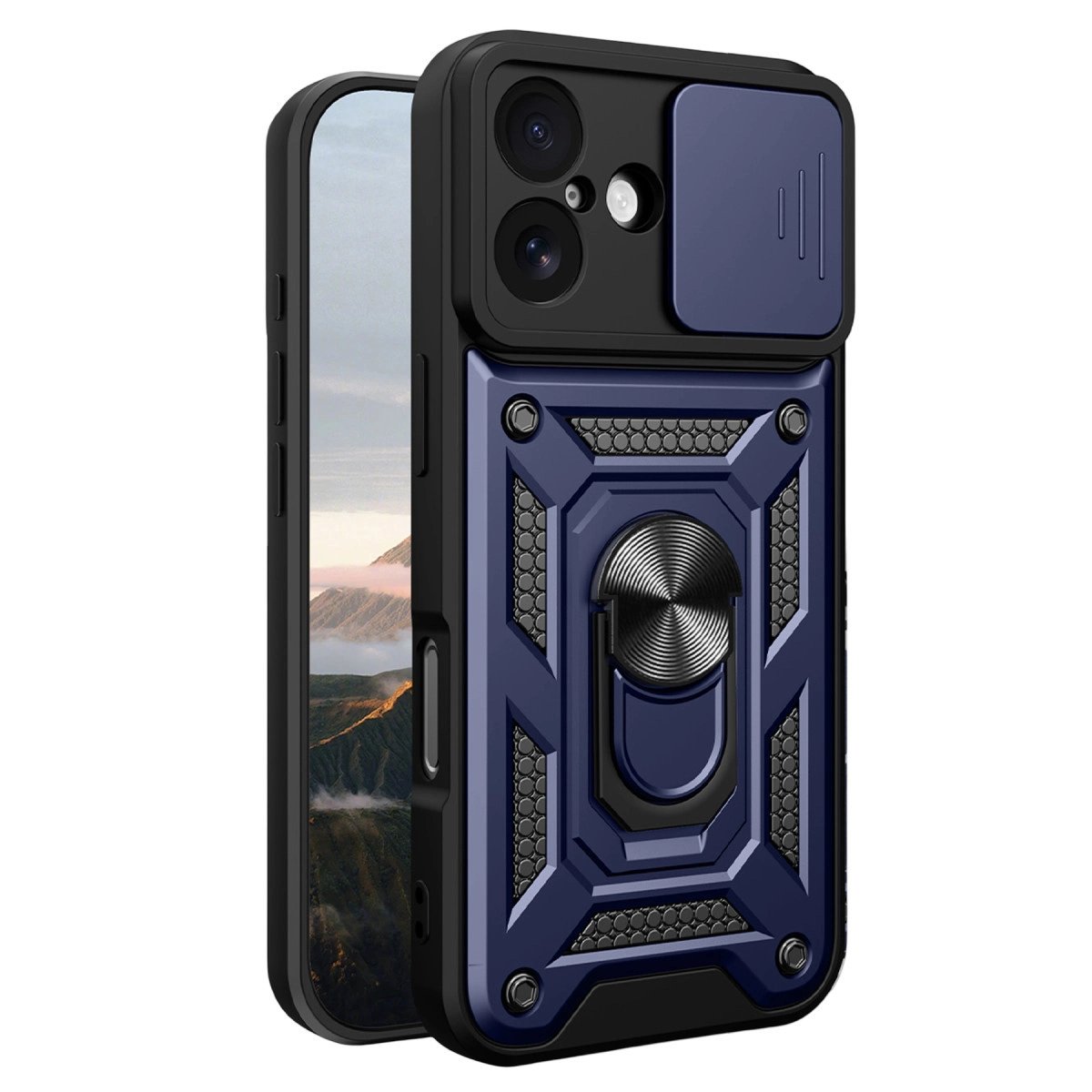 Apple İphone 17 Pars Lens Yüzüklü Silikon - Lacivert Apple İphone 17 Pars Lens Yüzüklü Silikon - Lacivert
