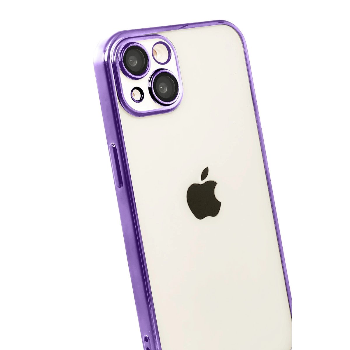 Apple İphone 15 Razer Lensli Silikon - Mor Apple İphone 15 Razer Lensli Silikon - Mor