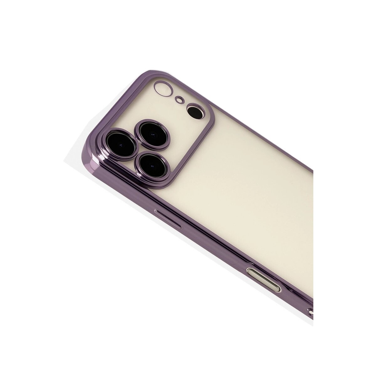 Apple İphone 17 Pro Razer Lensli Silikon - Mor Apple İphone 17 Pro Razer Lensli Silikon - Mor