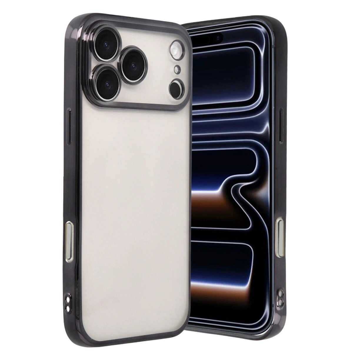 Apple İphone 17 Pro Razer Lensli Silikon - Siyah Apple İphone 17 Pro Razer Lensli Silikon - Siyah
