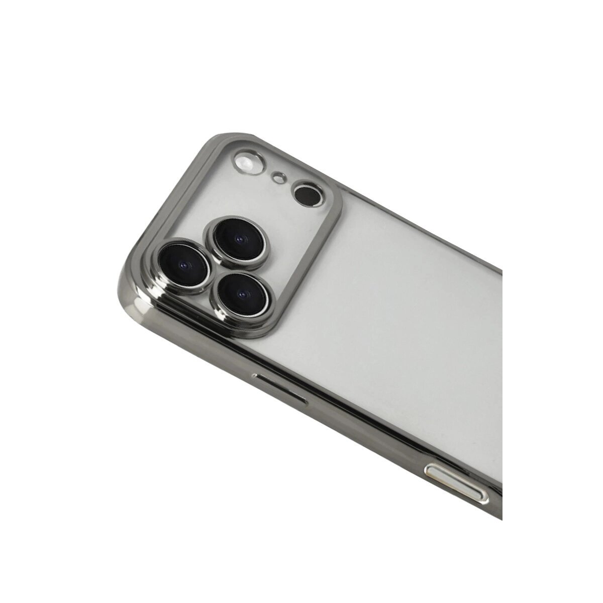 Apple İphone 17 Pro Razer Lensli Silikon - Titan Gri Apple İphone 17 Pro Razer Lensli Silikon - Titan Gri