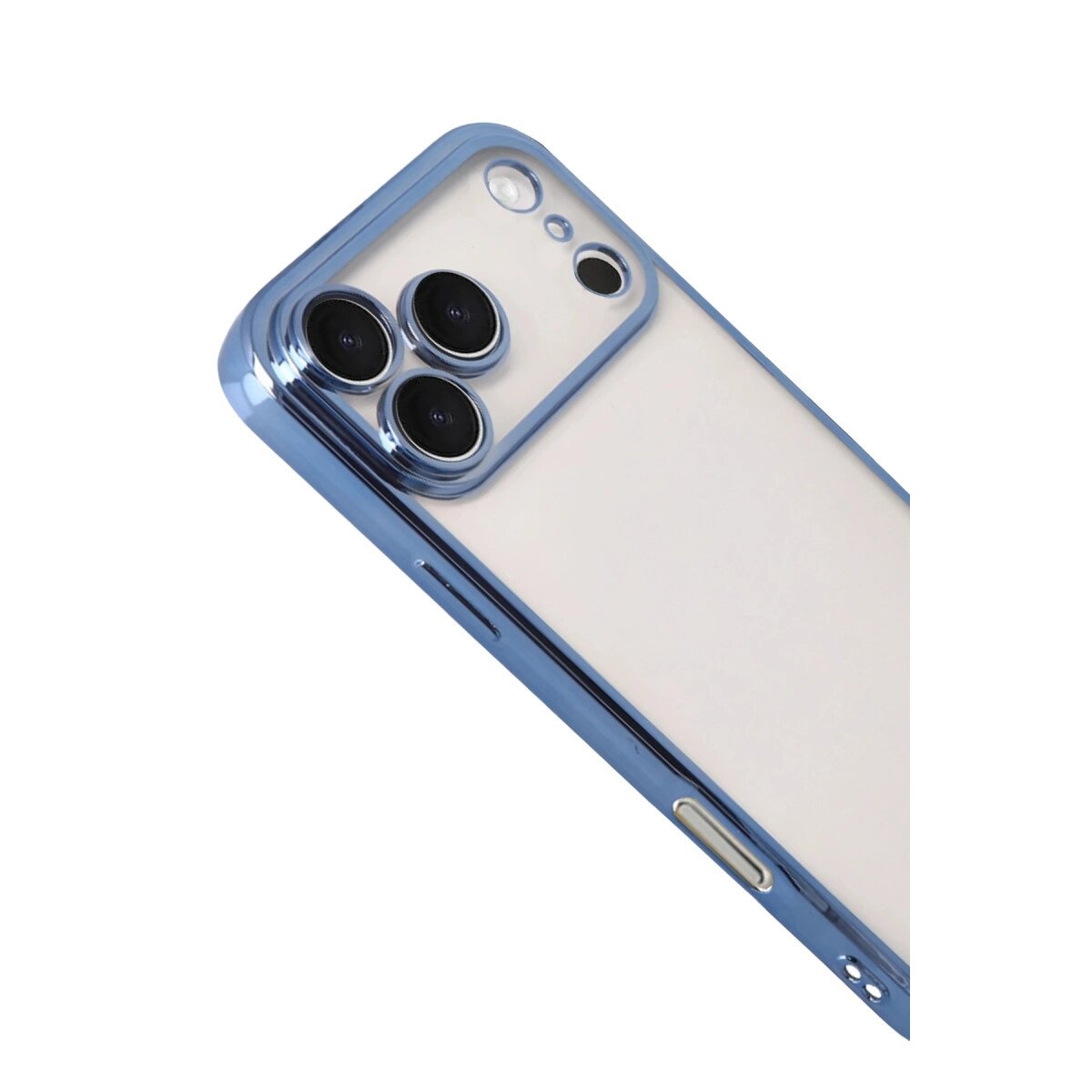 Apple İphone 17 Pro Max Razer Lensli Silikon - Açık Mavi Apple İphone 17 Pro Max Razer Lensli Silikon - Açık Mavi