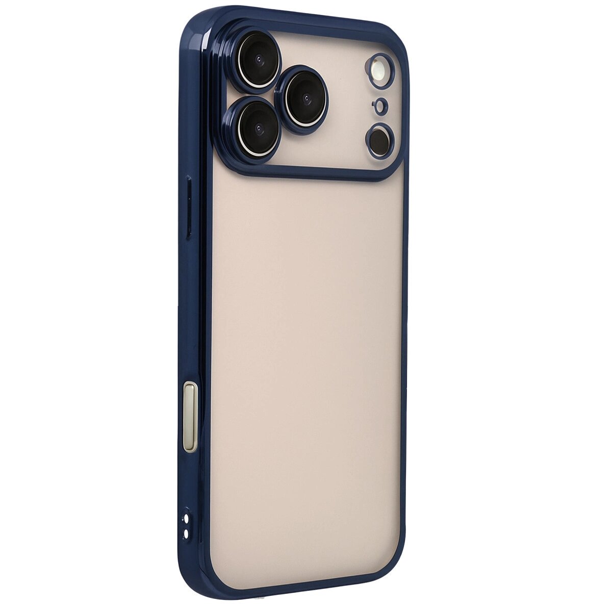 Apple İphone 17 Pro Max Razer Lensli Silikon - Lacivert Apple İphone 17 Pro Max Razer Lensli Silikon - Lacivert