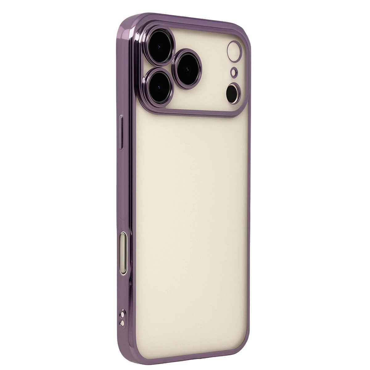 Apple İphone 17 Pro Max Razer Lensli Silikon - Mor Apple İphone 17 Pro Max Razer Lensli Silikon - Mor